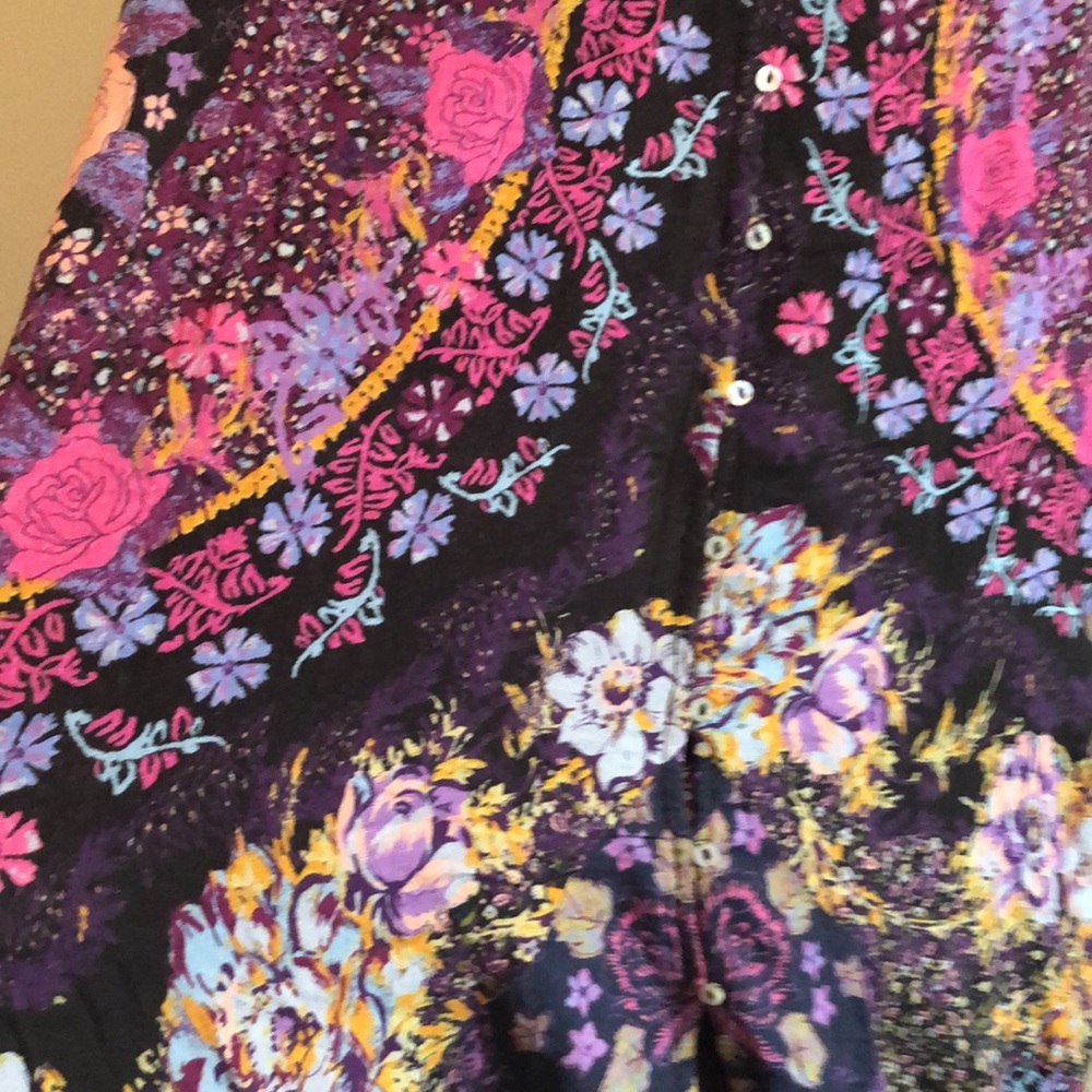 Free People Marais floral printed maxi dress size XS - Picture 5 of 9